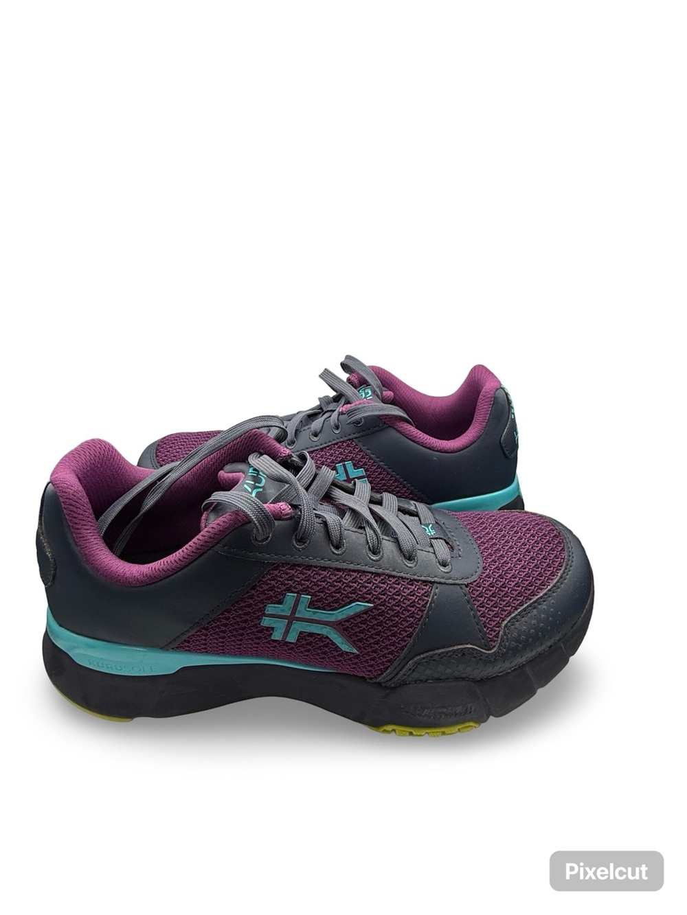 KURU Women's Plum & Teal Low-Top Athletic Sneakers